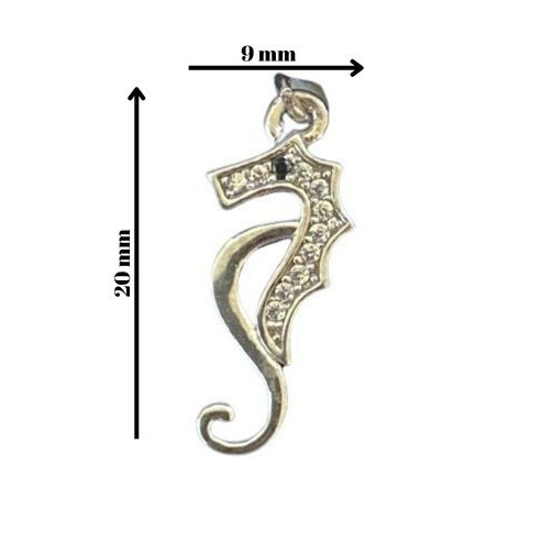 Pandantiv din Argint 925, Model Calut de Mare, Jolie Silver, 0.8 g, 20x9 mm [2]