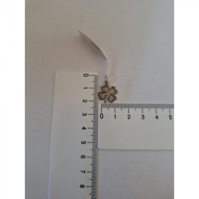 Pandantiv din Argint 925 Trifoi Patinat, 0.77 g [3]