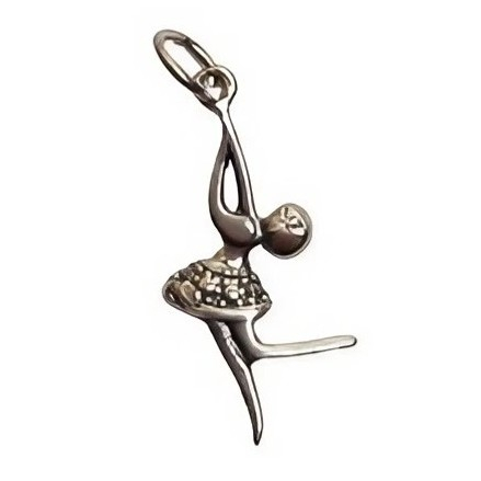 Pandantiv, Jolie Silver, Argint 925, Model Balerina Patinata, 1.1 g, 2.7 x 1.4 cm [1]
