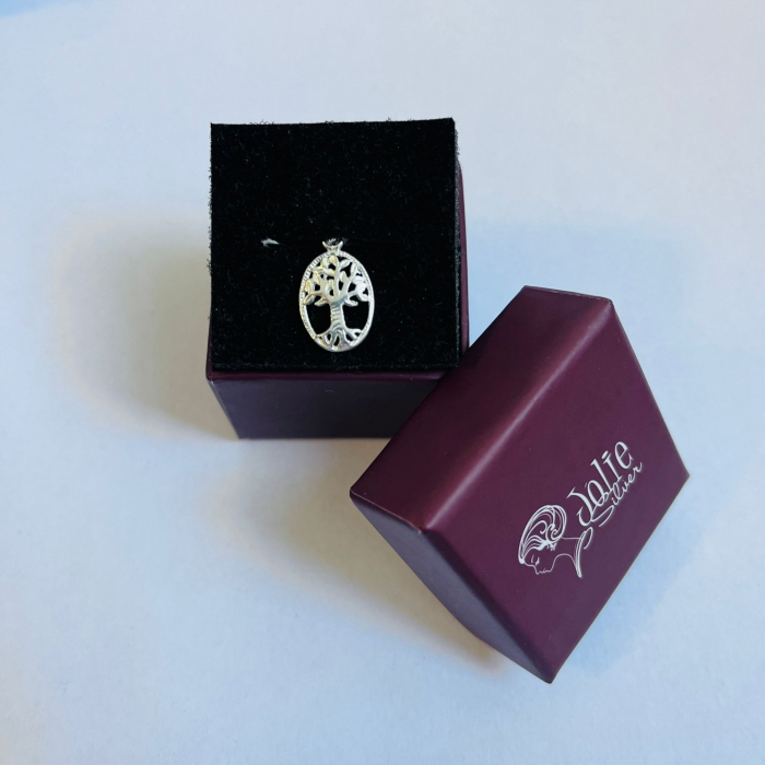 Pandantiv, Jolie Silver, Argint 925, Model Copacul Vietii Rodiat, 22 x 11 mm, 0.9 g [6]