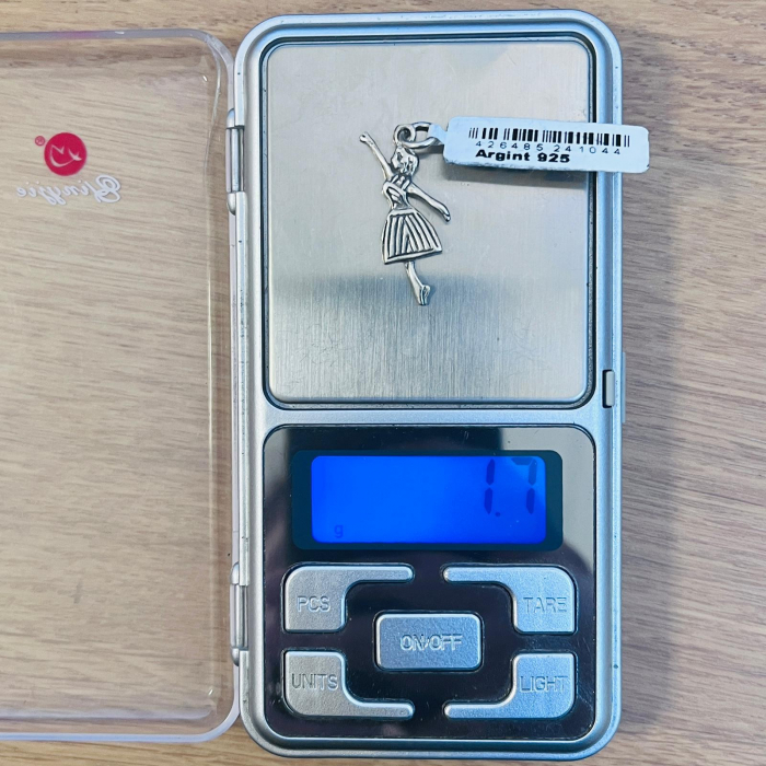Pandantiv, Jolie Silver, Argint 925, Model Dansatoare, 30 x 10 mm, 1.7 g [4]
