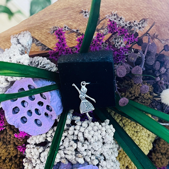 Pandantiv, Jolie Silver, Argint 925, Model Dansatoare, 30 x 10 mm, 1.7 g [5]