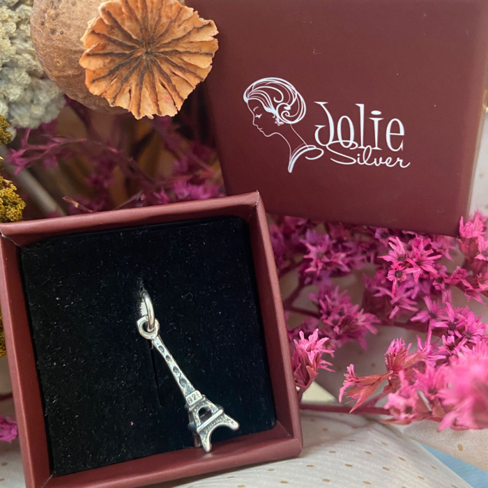 Pandantiv, Jolie Silver, Argint 925, Model Eiffel Tower, 0.9 g, 25x5 mm [6]