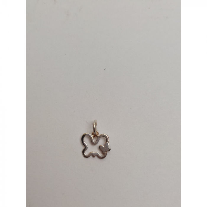 Pandantiv, Jolie Silver, Argint 925, Model Fluture Dublu, 0.9g, 1.2 cm x 1.2 cm [2]