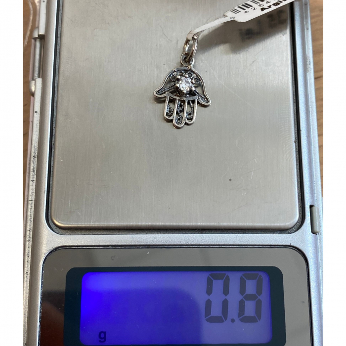 Pandantiv, Jolie Silver, Argint 925, Model Hamza Filigran, 0.9 g, 15x10 mm [5]