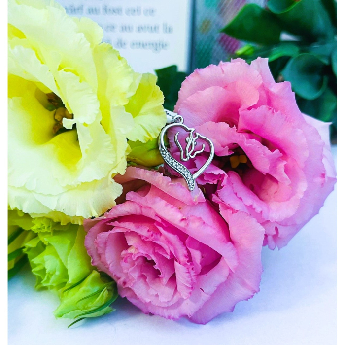 Pandantiv, Jolie Silver, Argint 925, Model Horses in Love, 16 x 20 mm, 1.6 g [3]