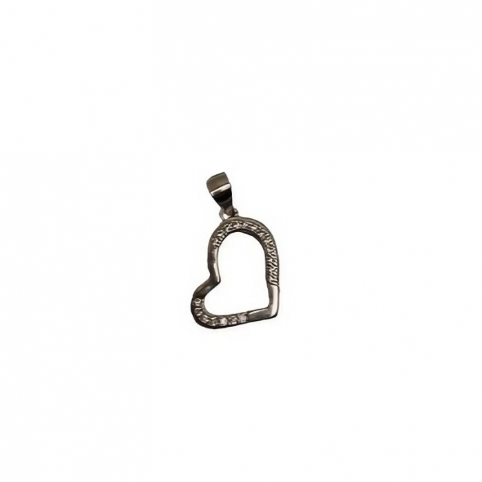 Pandantiv, Jolie Silver, Argint 925, Model Inima Contur Asimetrica, 1.4 G, 1.6 x 1.2 Cm [1]