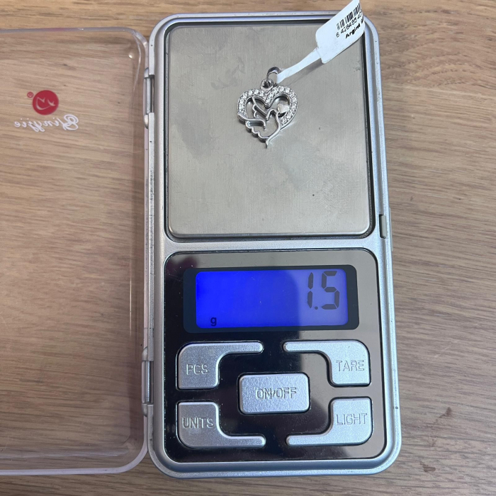 Pandantiv, Jolie Silver, Argint 925, Model Inima cu Porumbel, 20 x 15 mm, 1.5 g [8]