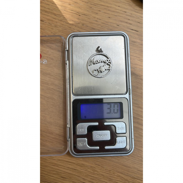 Pandantiv, Jolie Silver, Argint 925, Model Mama (cerc cu flori), Zirconiu, 22 x 22 mm, 3 g [9]