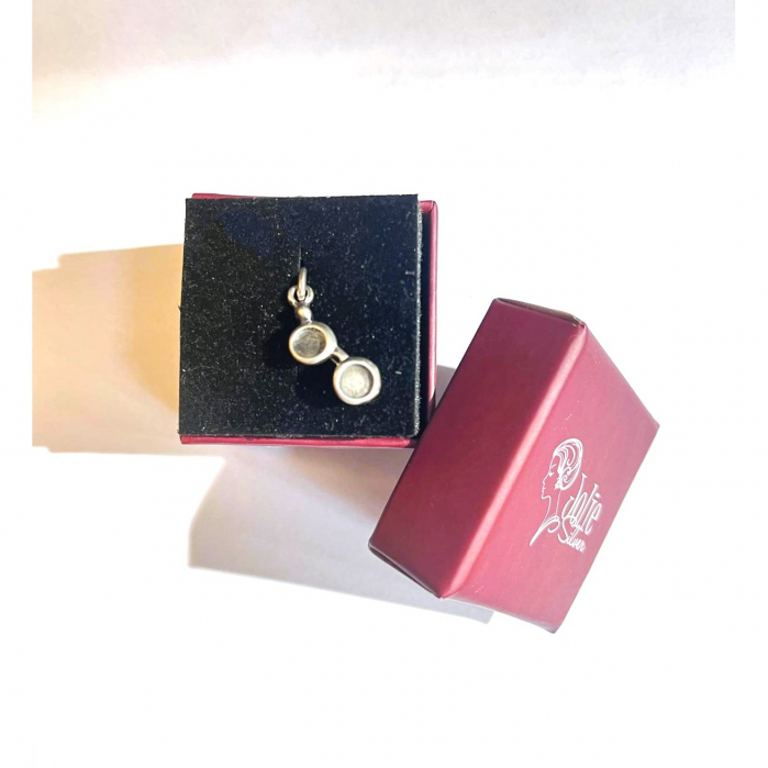 Pandantiv, Jolie Silver, Argint 925, Model Ochelari, 1.5 g, 2 x 0.5 cm [5]