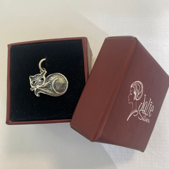 Pandantiv, Jolie Silver, Argint 925, Model Pisica, 1.4 g, 12x18 mm [5]