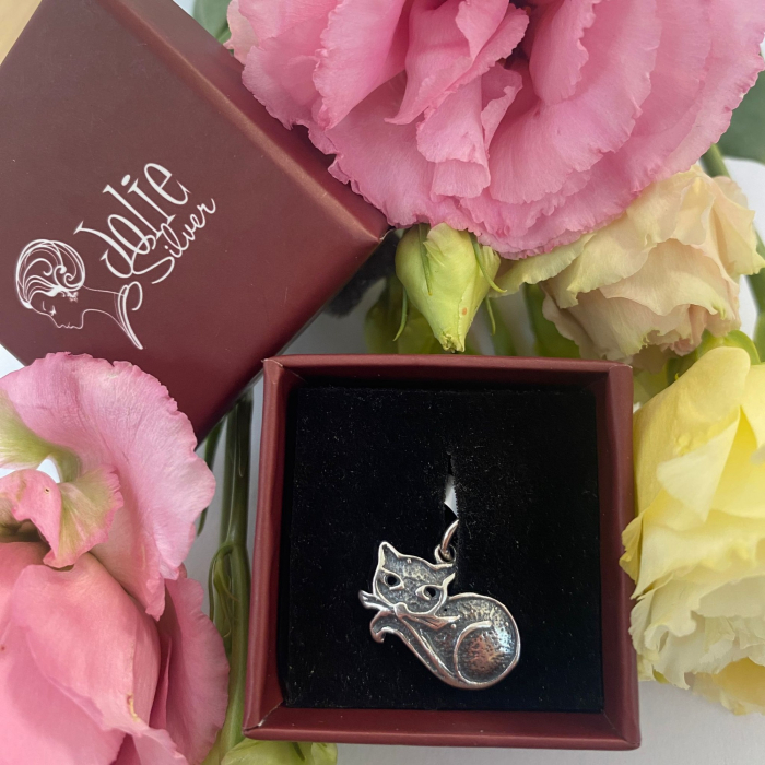 Pandantiv, Jolie Silver, Argint 925, Model Pisica, 1.4 g, 12x18 mm [4]