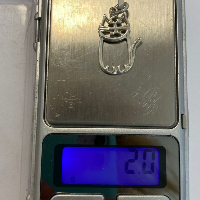 Pandantiv, Jolie Silver, Argint 925, Model Pisica, 2 g, 25x15 mm [4]