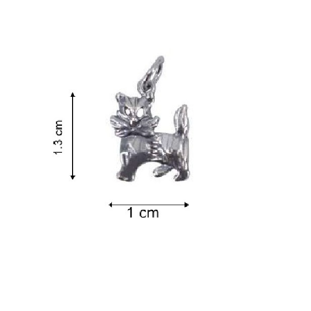 Pandantiv, Jolie Silver, Argint 925, Model Pisica Cu Fundita, 1.5 g, 1 x 1.3 cm [6]