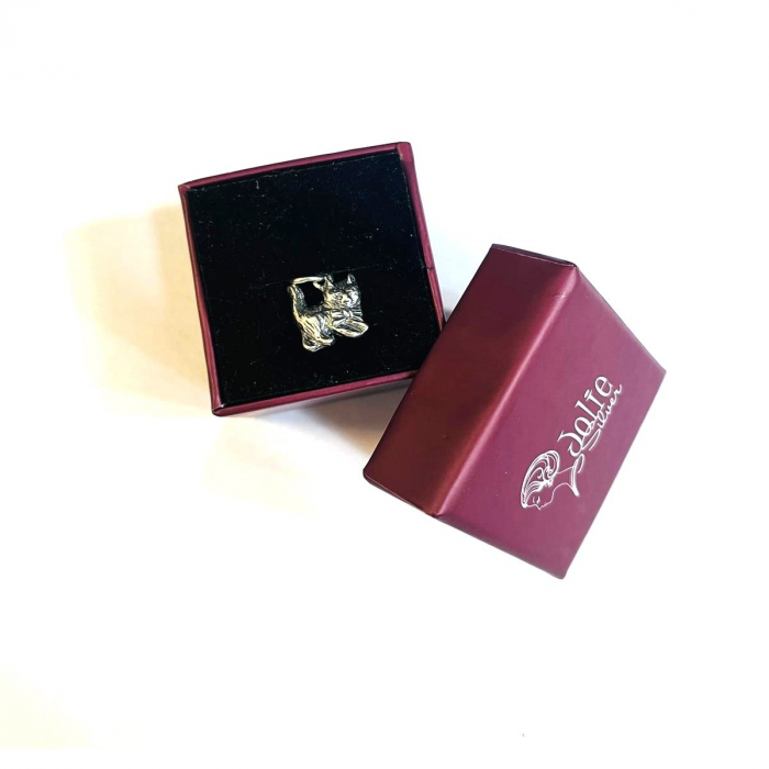 Pandantiv, Jolie Silver, Argint 925, Model Pisica Cu Fundita, 1.5 g, 1 x 1.3 cm [4]