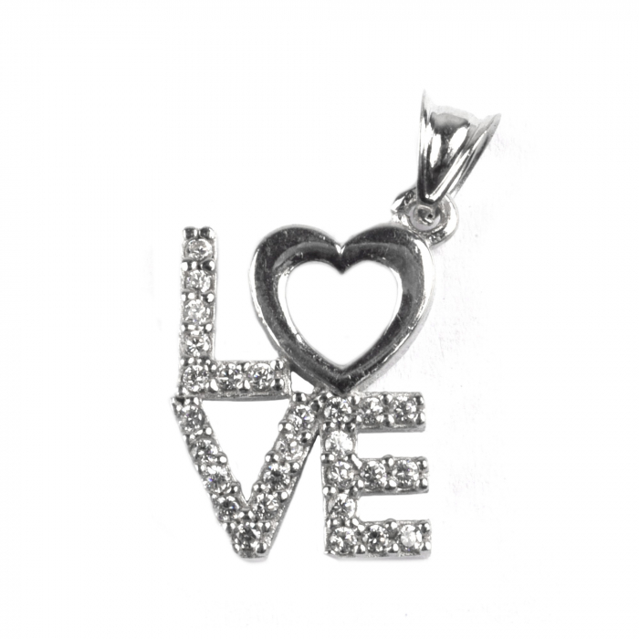 Pandantiv Love, Argint 925, 2 x 1 cm [1]