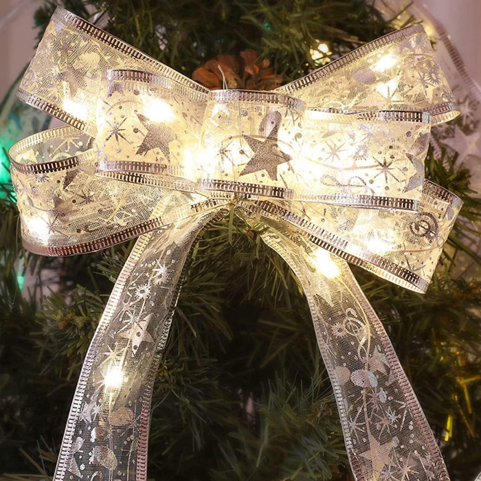 Panglică LED de Crăciun Flippy Aurie, lungime 2 m , 20 LED-uri, Alb rece [2]