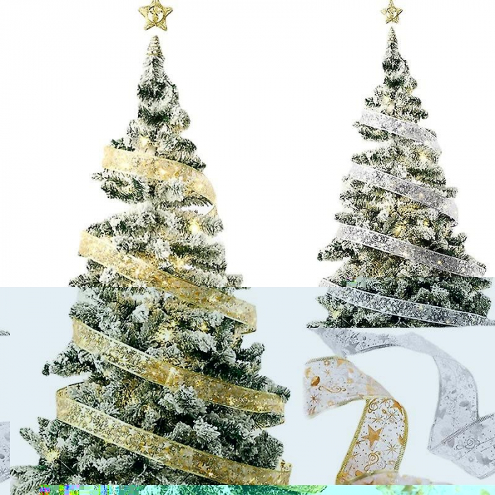 Panglică LED de Crăciun Flippy Aurie, lungime 5 m, 50 LED-uri, Baterii, Alb cald [2]