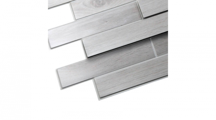 Panou decorativ PVC, stejar alb , 98x48x0.3 cm [3]