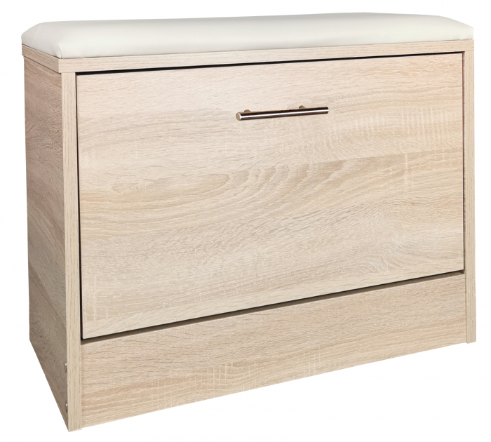 Pantofar tip taburet Milo, stejar, 60x30x45 cm [2]