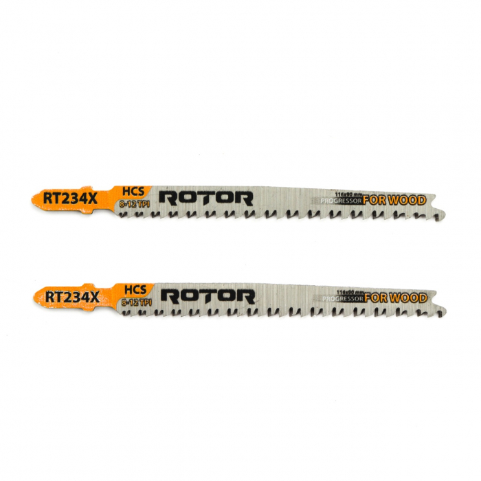 Panza fierastrau pendular pentru lemn, 116x90 mm Set 2 buc ROTOR RT234X [2]