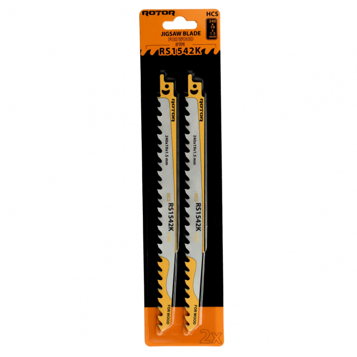 Panza fierastrau pendular pentru Lemn 240x19x1,5 mm Set 2 buc ROTOR RS1542K [1]