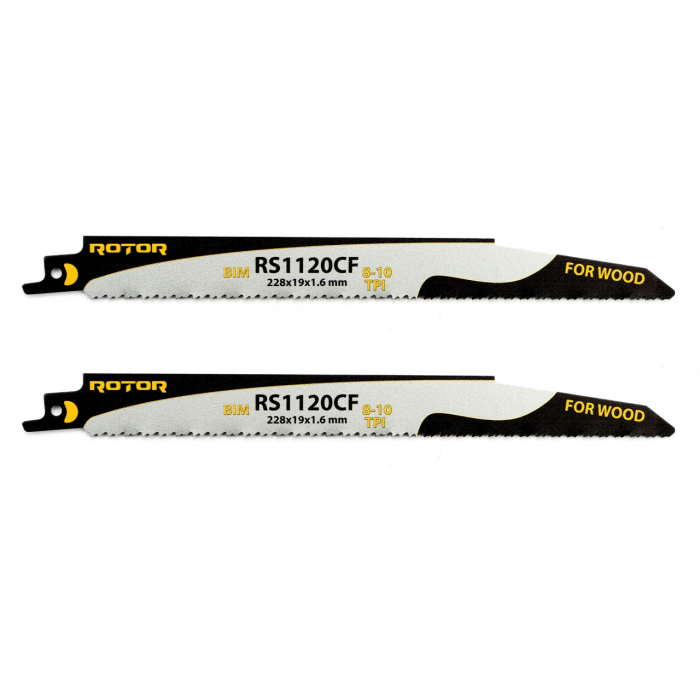 Panza fierastrau sabie pentru Metal 228x19x1,6 mm ROTOR RS1120CF Set 2 buc [3]