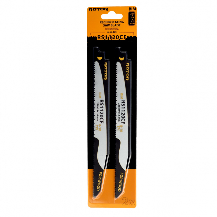 Panza fierastrau sabie pentru Metal 228x19x1,6 mm ROTOR RS1120CF Set 2 buc [1]