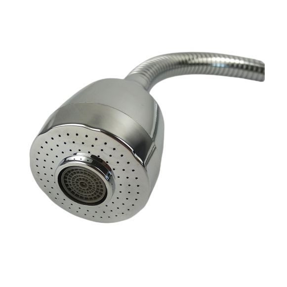 Para flexibila Zerix de baterie, cu comanda, cromata, 2 setari jet [2]