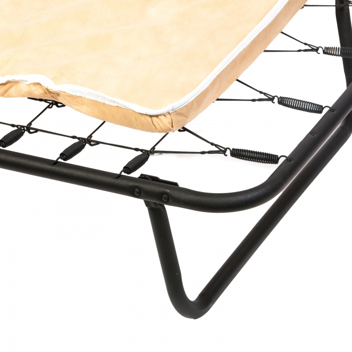Pat pliant Star, negru, 190x80x25 cm [3]