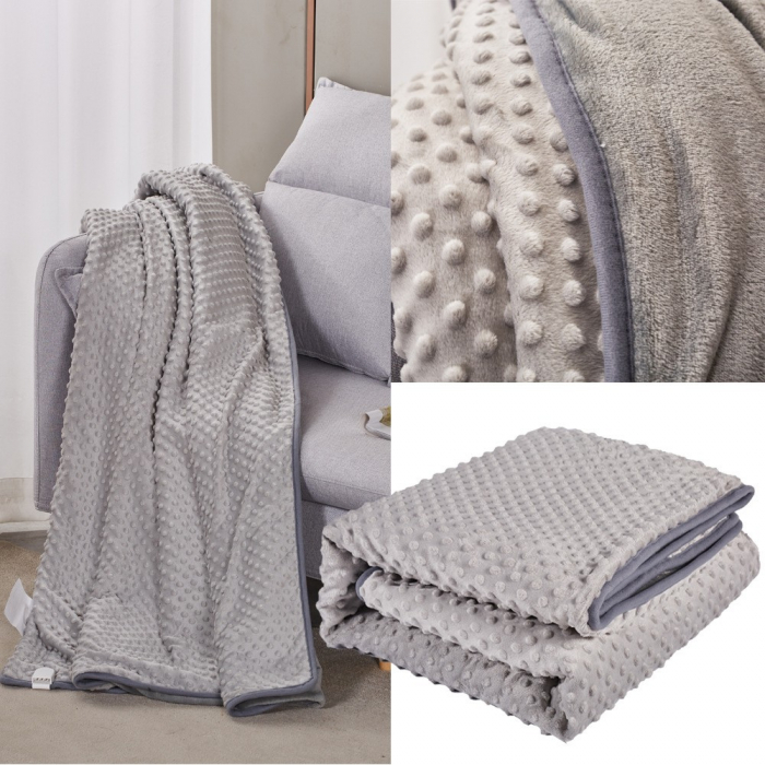 Patura Cu Incalzire Electrica, Flippy, 100 W, 160x130 cm, 3 Trepte De Incalzire, Flanel, Gri [2]