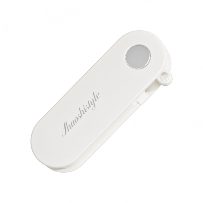 Peeler pentru Legume si Fructe, Flippy, 3.6 x 9.1 cm, Multifunctional, Curatator Pliabil, din ABS si Otel Inoxidabil, Alb [1]
