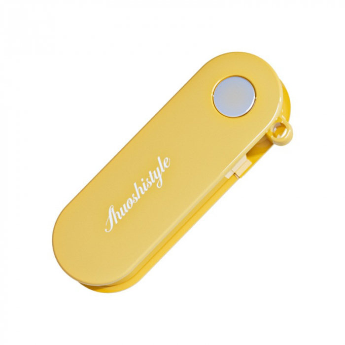 Peeler pentru Legume si Fructe, Flippy, 3.6 x 9.1 cm, Multifunctional, Curatator Pliabil, din ABS si Otel Inoxidabil, Galben [1]