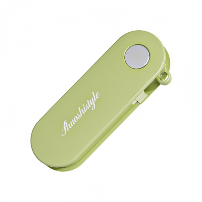 Peeler pentru Legume si Fructe, Flippy, 3.6 x 9.1 cm, Multifunctional, Curatator Pliabil, din ABS si Otel Inoxidabil, Verde [1]