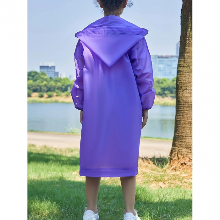 Lichidare Pelerina de Ploaie, Flippy, pentru Copii 100-145 cm, din EVA, Impermeabila, Inchidere cu Capse, Mov [3]