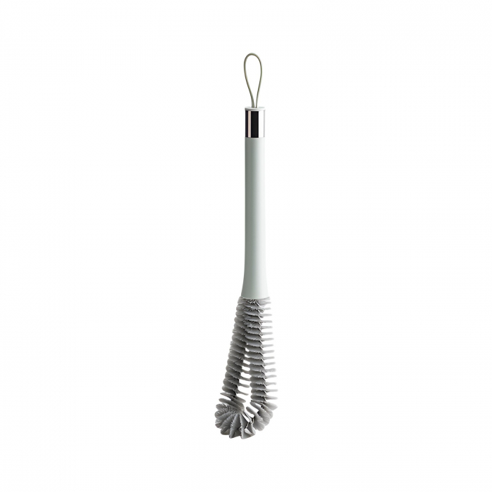 Perie de Curatat Pahare, Sticle, Biberoane, Flippy, cu Maner Lung, Uz Casnic, Silicon, Ergonomic, 3.9x5.4x38.5cm, Verde [1]