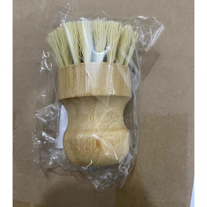 Perie de Curatat Vase si Alimente, Flippy, din Lemn de Fag, 8 x 5 cm, Perie din Sisal, Bej [6]