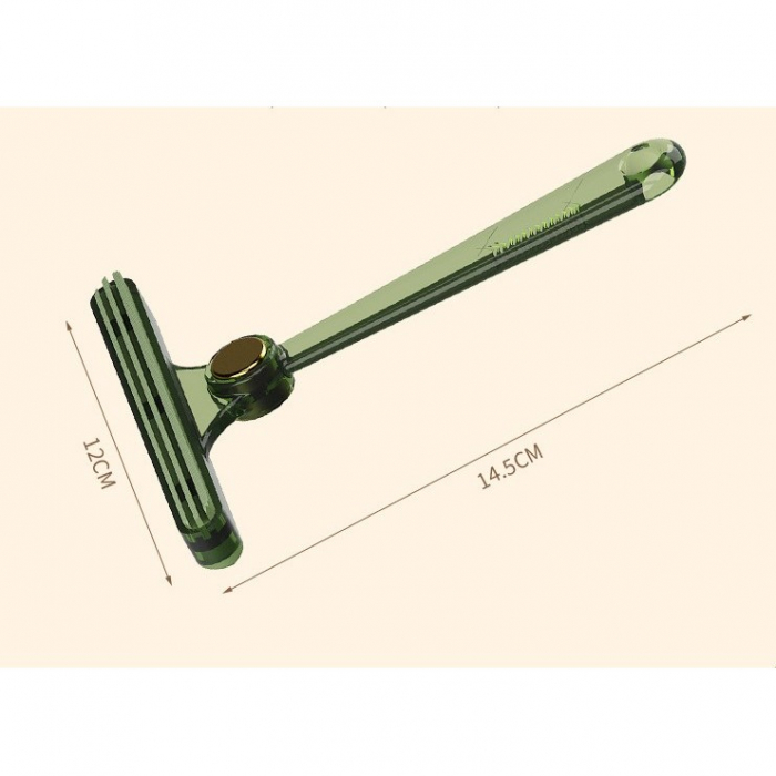 Perie de Indepartare a Scamelor, Flippy, pentru Haine si Par de Animale, cu Doua Fete, Manual, Multifunctional, 12x14.5 cm, Accesoriu pentru Casa, Verde [4]
