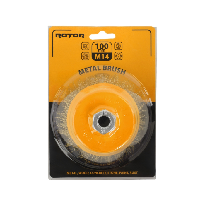 Perie de sarma tip cupa ROTOR 100mm M14 [3]