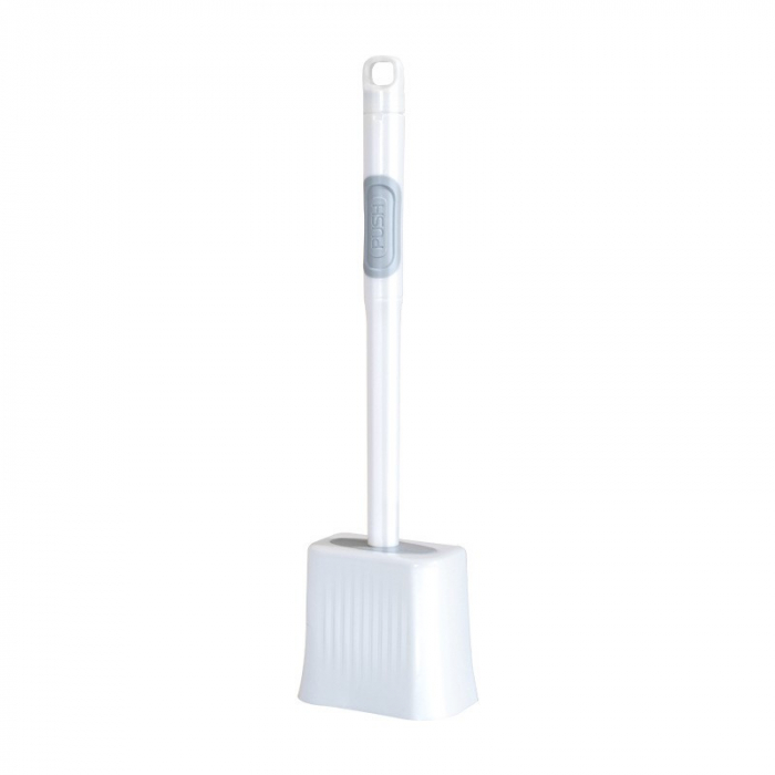 Perie de Toaleta, Flippy, cu Recipient pentru Lichid, perie din TPR, Montare fara Perfoare, 12 x 6.5 x 40 cm, Alb [1]