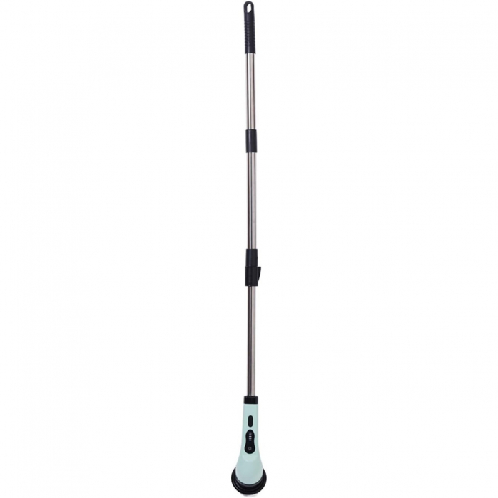 Perie Electrica de Curatare, Flippy, pentru Gresie, Baie, Bucatarie, 25x20x9.5 cm, cu 6 Capete, Maner Extensibil Detasabil 84-127cm, Incarcare USB-Type C, Rotire 360 de Grade, 3000 mAh, Culoare: Verde [4]