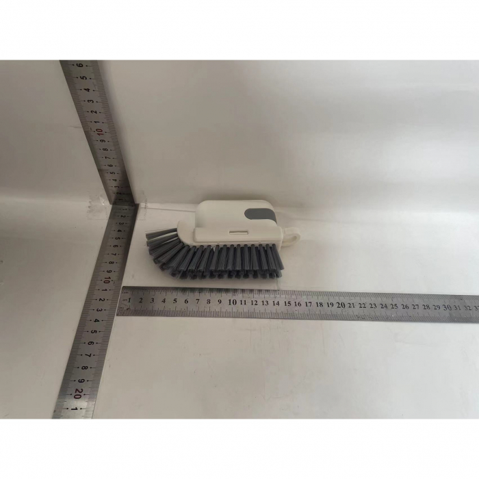 Perie Multifunctionala 3 in 1 de Curatare, Flippy, pentru Bucatarie, Vesela, Geamuri, Cap Detasabil, 9x15x2.5 cm, Gri [2]