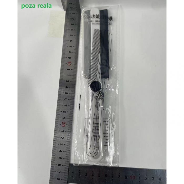 Perie Multifunctionala si Stergator, Flippy, Pentru Spatii Greu Accesibile, 24.7 x 4.5 cm, Alb [2]