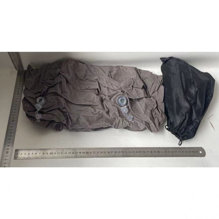 Perna Gonflabila Multifunctionala, Flippy, pentru Picioare, Cap, 3 Straturi, Inaltime Reglabila, 17.8 x 25.4 x 42.9 cm, Gri Inchis [2]