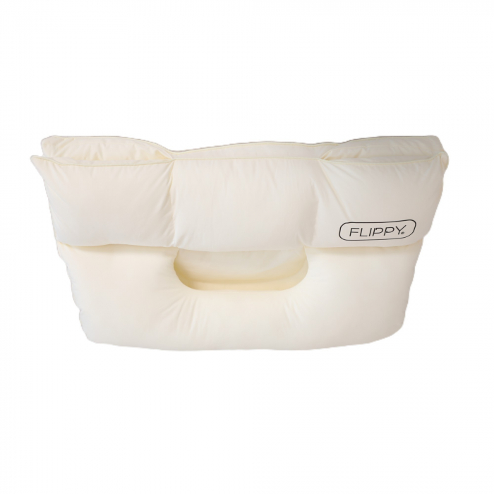 Perna Ortopedica 3 in 1, Flippy, Strat Dublu, Protectie Cervicala, pentru Adulti, 45 x 70 cm, Alb [1]