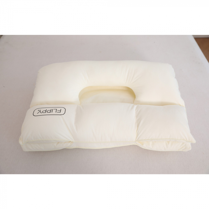 Perna Ortopedica 3 in 1, Flippy, Strat Dublu, Protectie Cervicala, pentru Adulti, 45 x 70 cm, Alb [2]