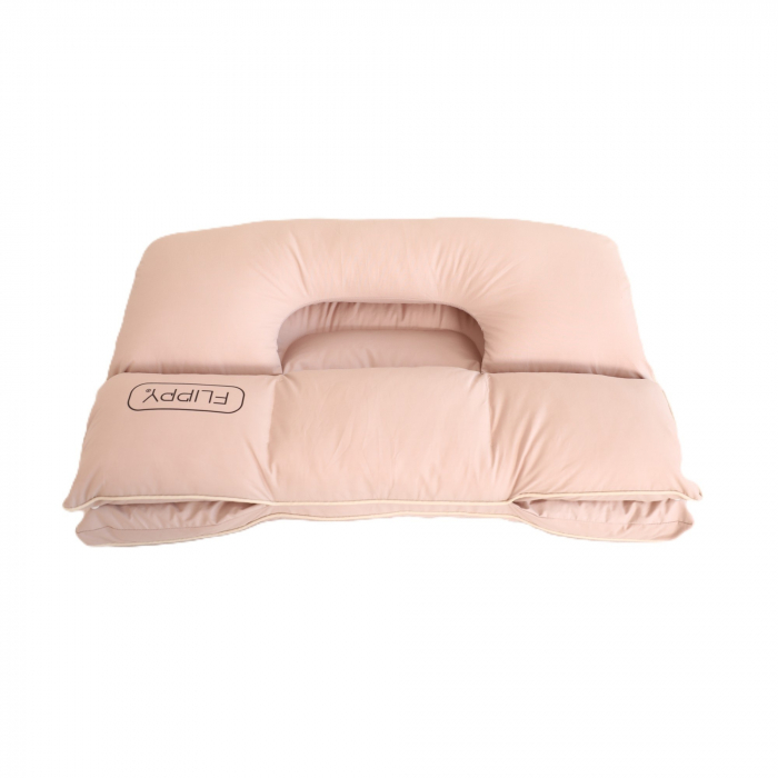 Perna Ortopedica 3 in 1, Flippy, Strat Dublu, Protectie Cervicala, pentru Adulti, 45 x 70 cm, Gri [1]