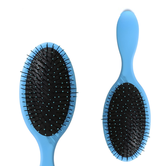 Pieptene cu Perna de Aer pentru Par, Flippy, Plastic ABS+Nylon, 22x7 cm, Albastru [4]