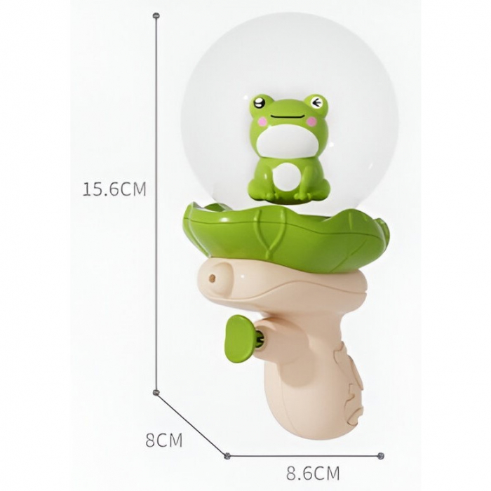 Pistol cu Apa pentru Copii, Flippy, Multifunctional, Capacitate 250 mL, Model Broscuta, 15.6x8x8.6 cm, ABS, Verde [2]
