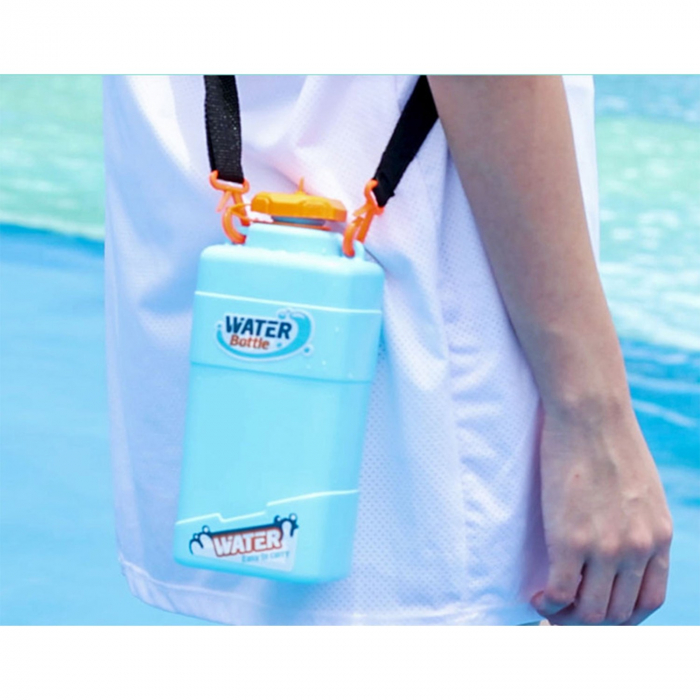 Pistol cu Apa pentru Copii, Rezervor 600ml, Flippy, 14ani+, cu baterie 1200mAh, Electric Burst, Albastru/Alb, 1000ML [4]